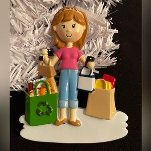 I call her my “Posher Shopper” Christmas Ornament!